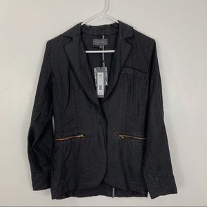 Michael Stars deconstructed linen blazer